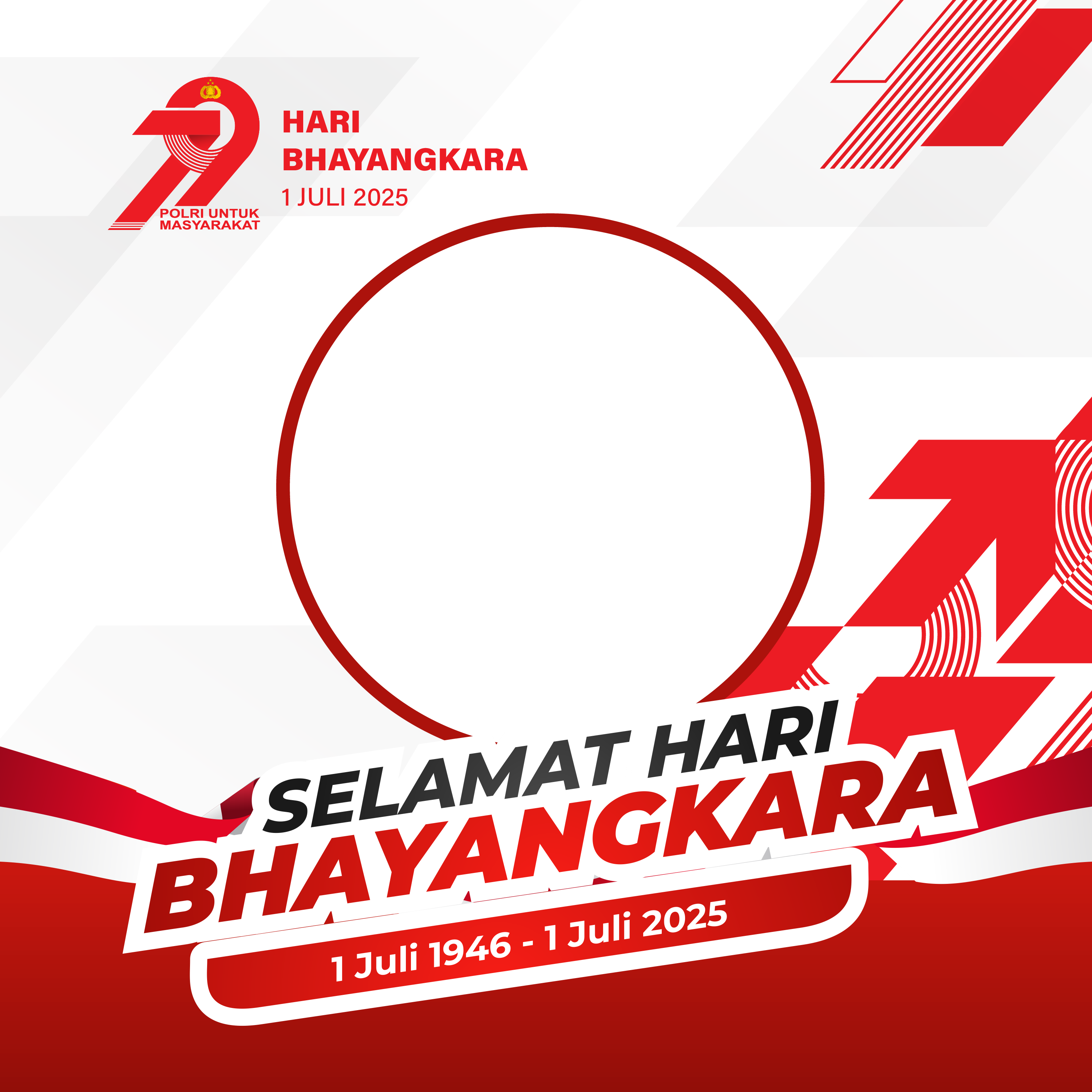 HUT BHAYANGKARA KE 79Twibbon Tanpa Watermark