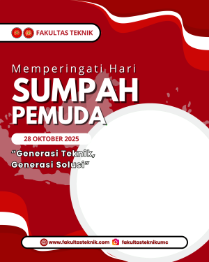 Twibbon Sumpah Pemuda Fakultas Teknik UMC 2025