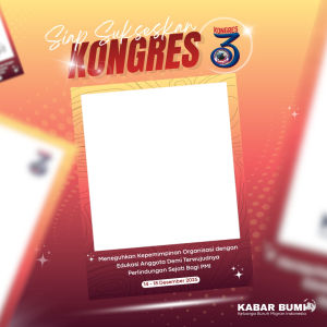 Twibbon KONGRES 3 KABAR BUMI - 2025