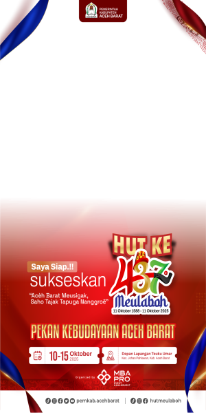 Twibbon Hut Meulaboh Ke 437 Tahun