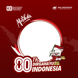 Twibbon Dirgahayu RI ke-80 Tahun - A&A Indonesia