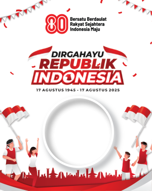 Twibbon HUT RI Ke 80 Tahun
