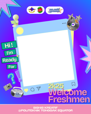 TWIBBON WELCOME FRESHMEN POLTEQ 2K25 - BISKREF