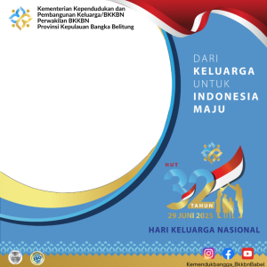Hari Keluarga Nasional ke-32 Tahun (Twibbon Perwakilan Babel)